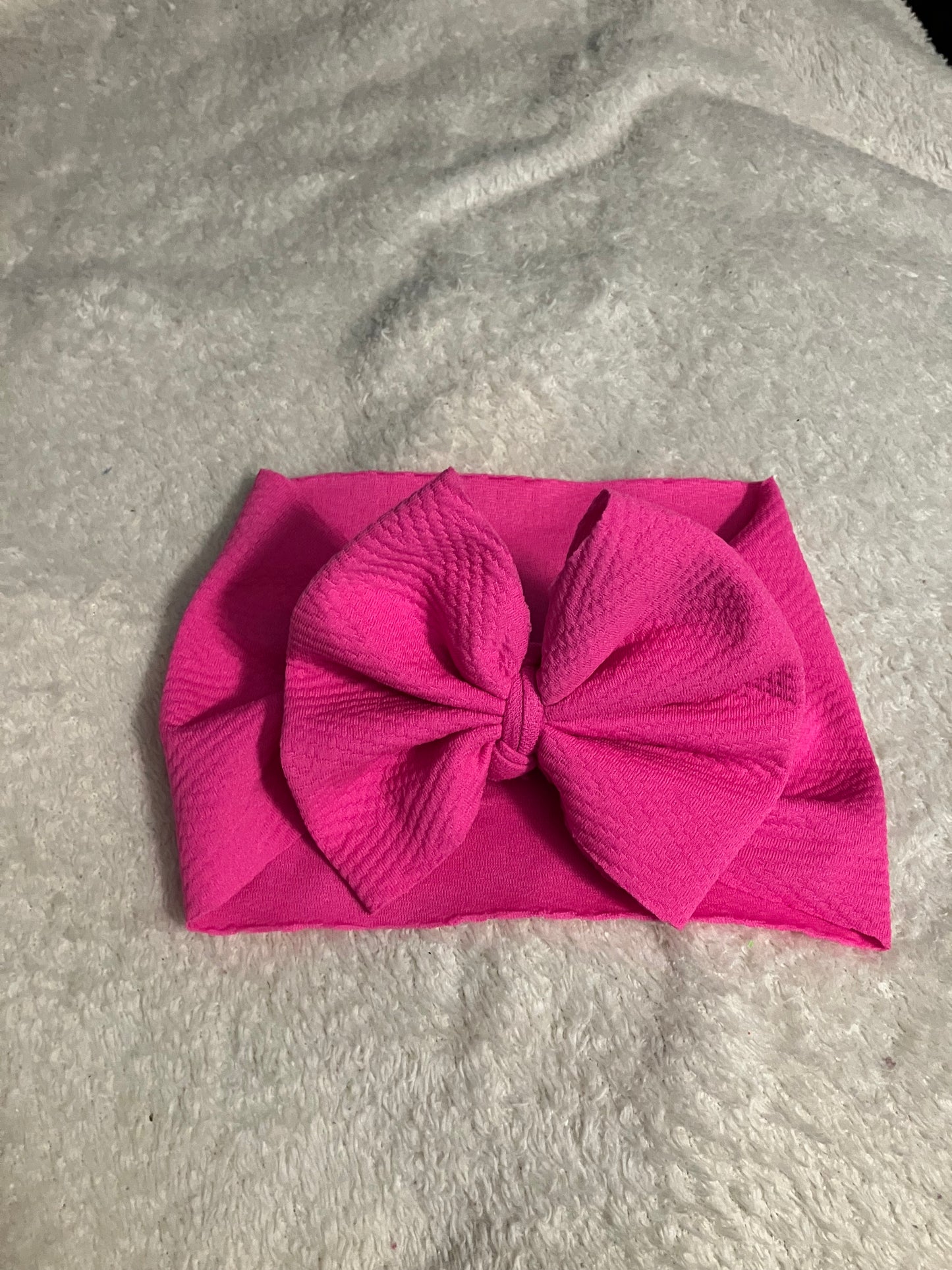 Hot pink bow wrap toddler