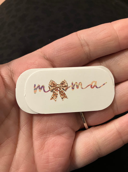 Mama cursive stickers