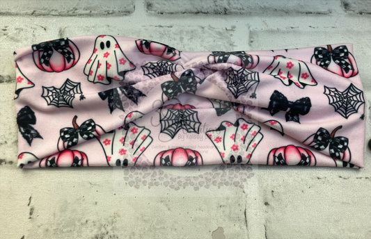 Pink ghost child headbands