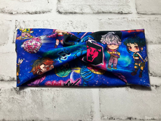 K pop blue child headbands