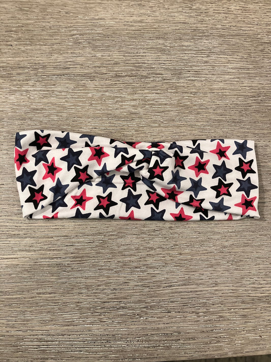 Pink blue stars adult headbands