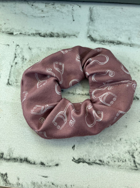 Mauve medical scrunchies