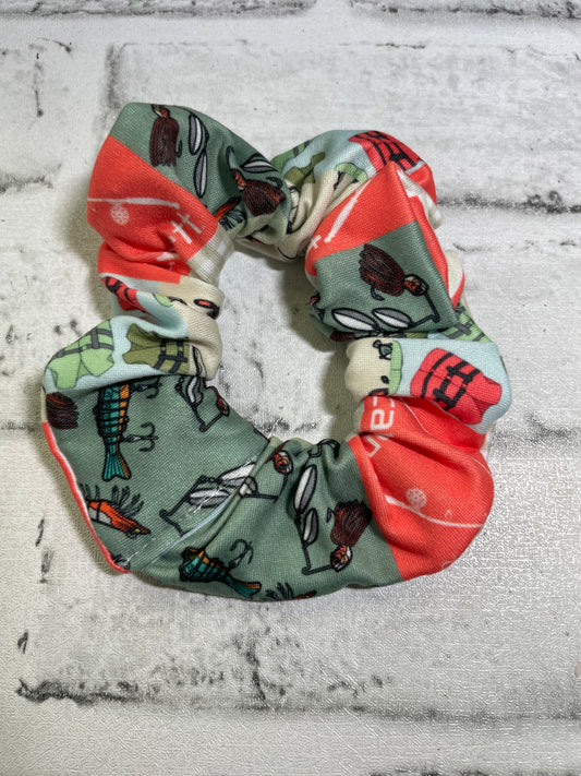Fishing workwear scrunchies💜