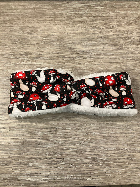 Mushrooms adult ear warmers