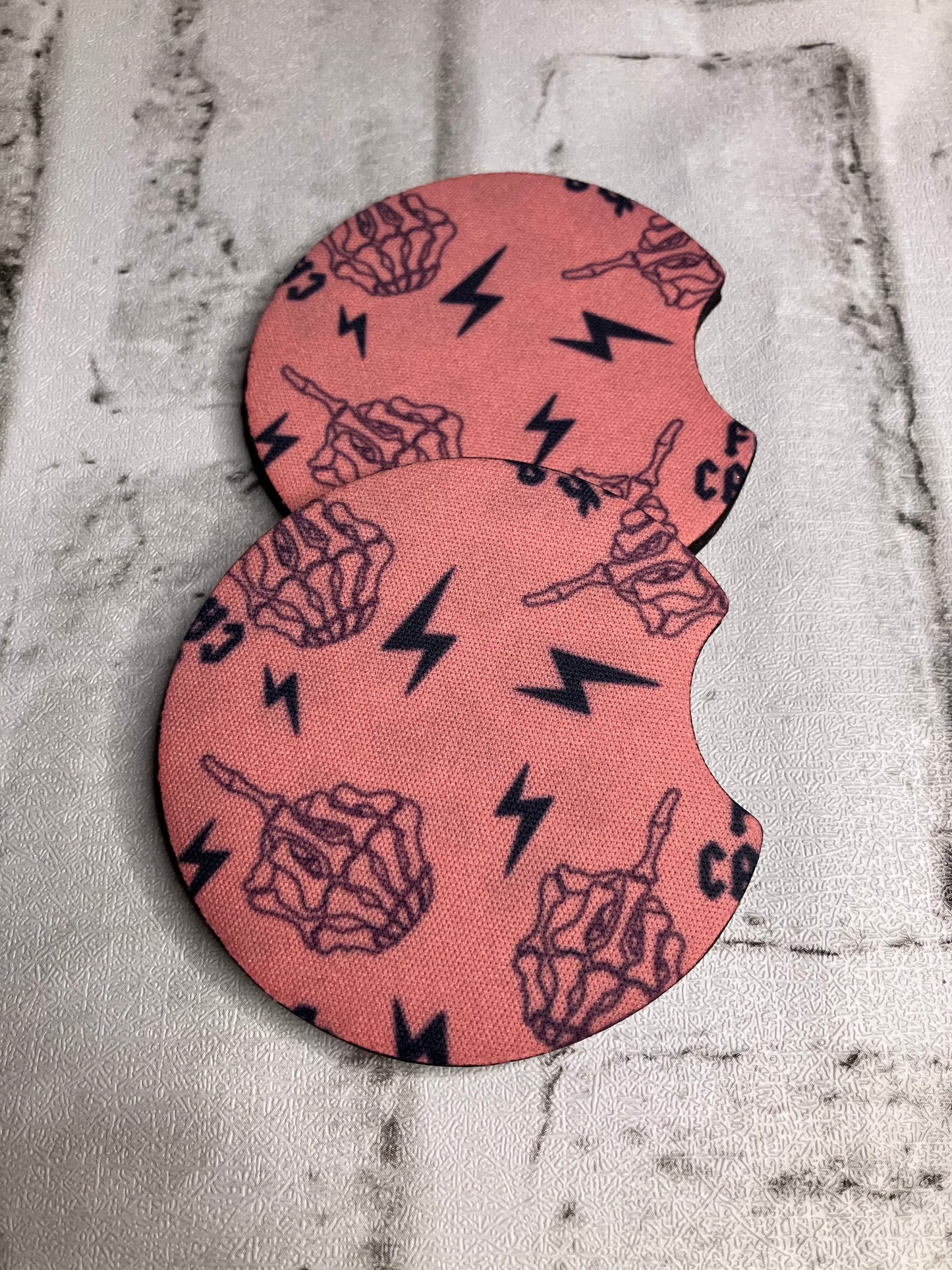 F*ck cancer car coasters