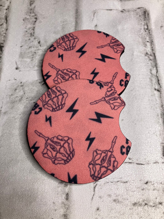 F*ck cancer car coasters