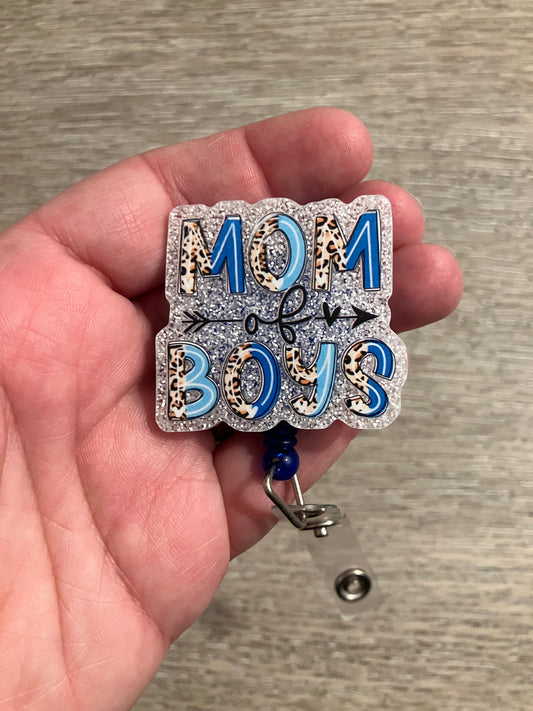 Mom of boys badge reels