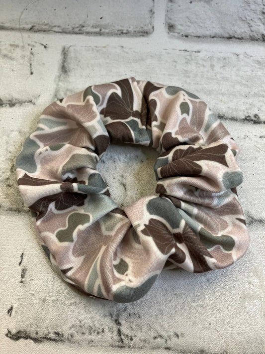 Duck camo scrunchies