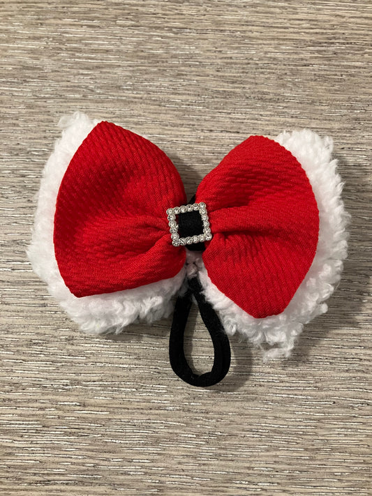 Santa nylon bow