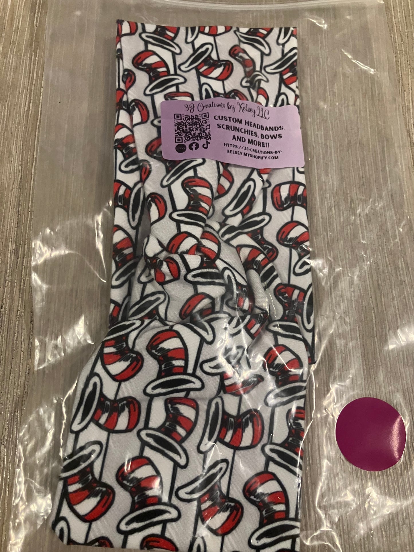 Cat in the hat child headbands