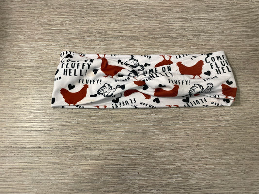 Chicken fluffy adult gently used headbands