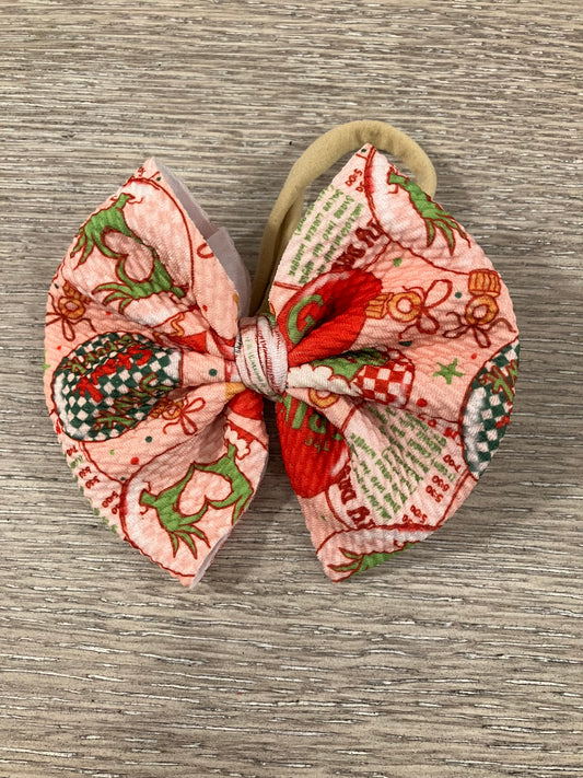 Mean guy ornaments nylon bows