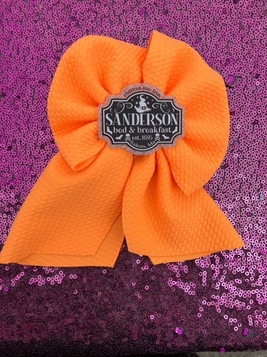 Orange Sanderson sisters sailor bow