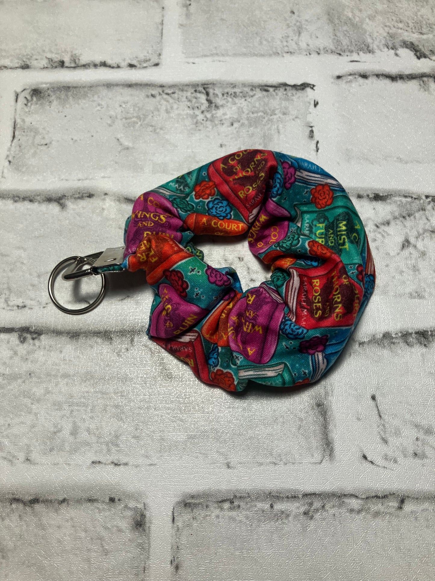 ACOTAR book scrunchie keychains