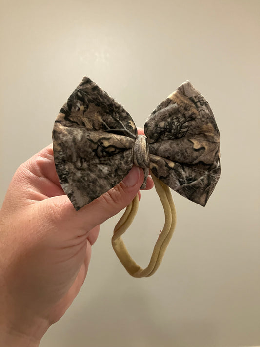 Camo nylon bow