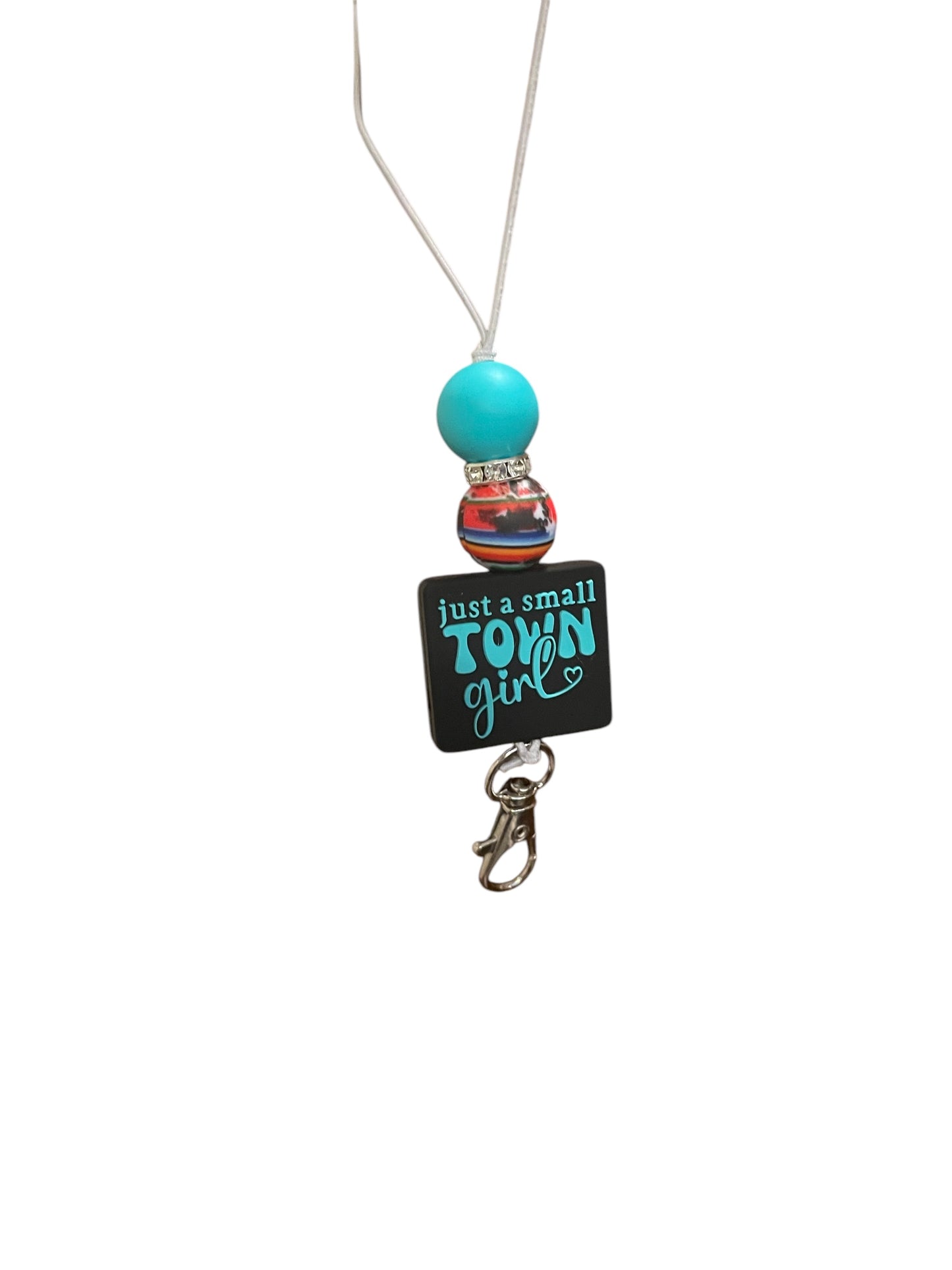 Small town girl car charm