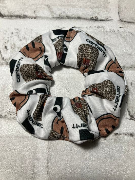 Smiley workwear scrunchies
