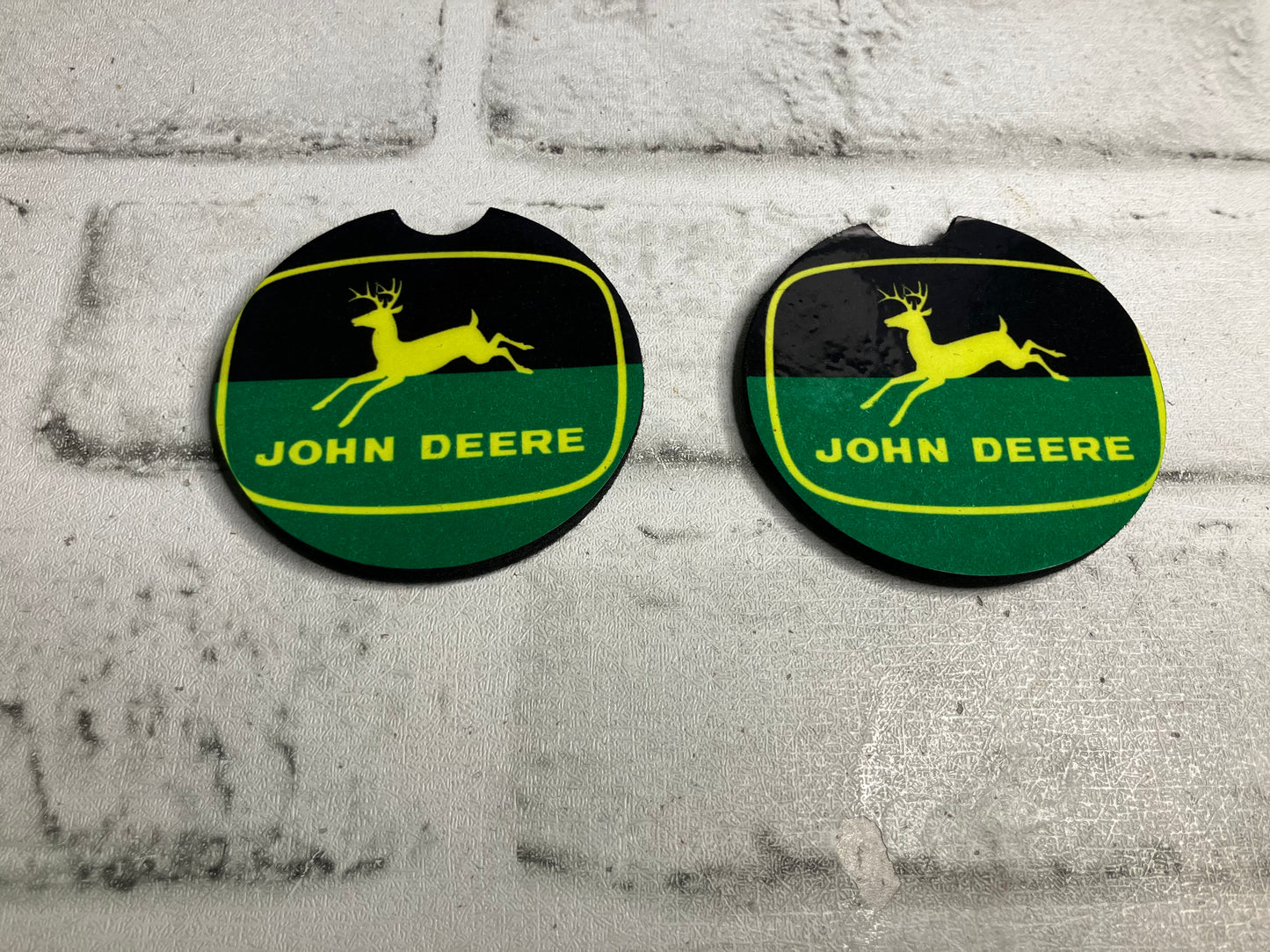 Deere car coasters