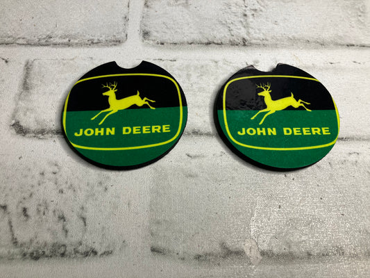 Deere car coasters💜