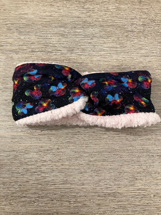 Galaxy mouse child ear warmers