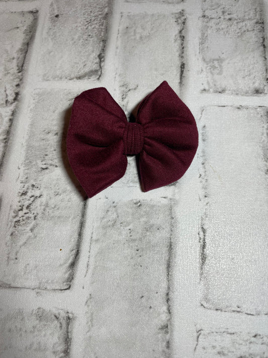 Wine solid clip bow