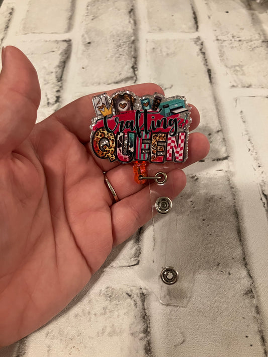 Crafting queen badge reel