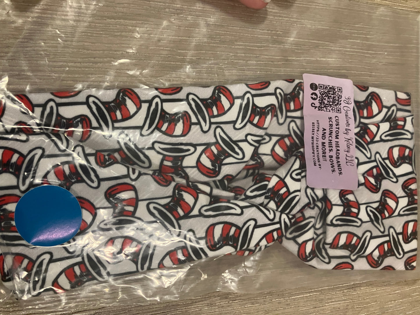 Cat in the hat adult headband