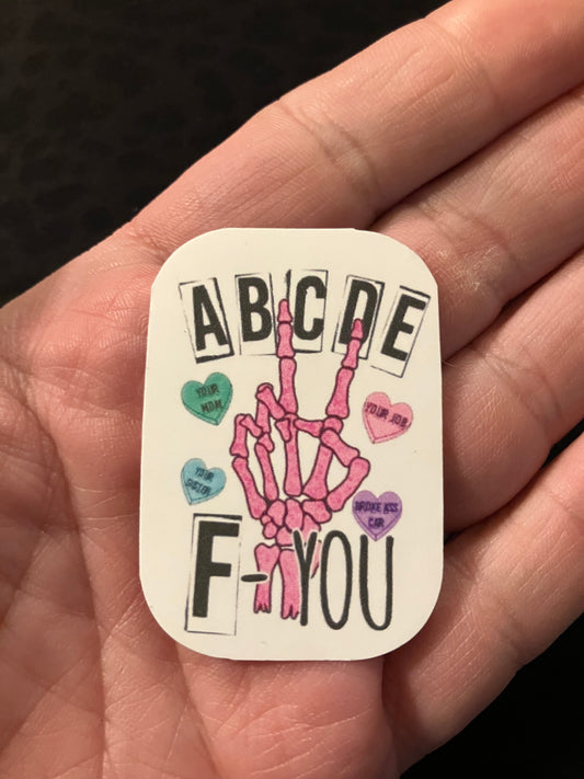 ABCDEFU sticker