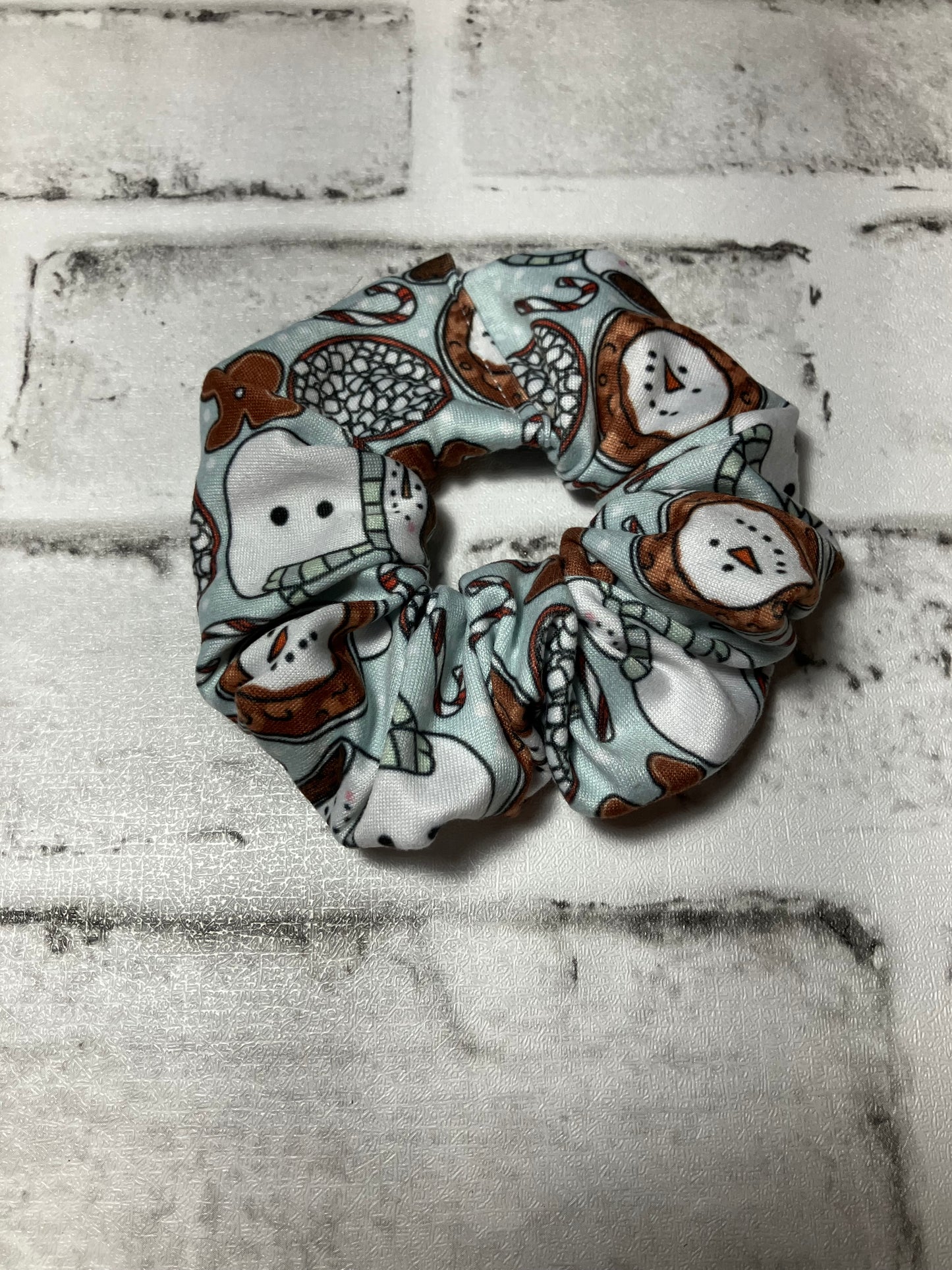 Snowman scrunchies