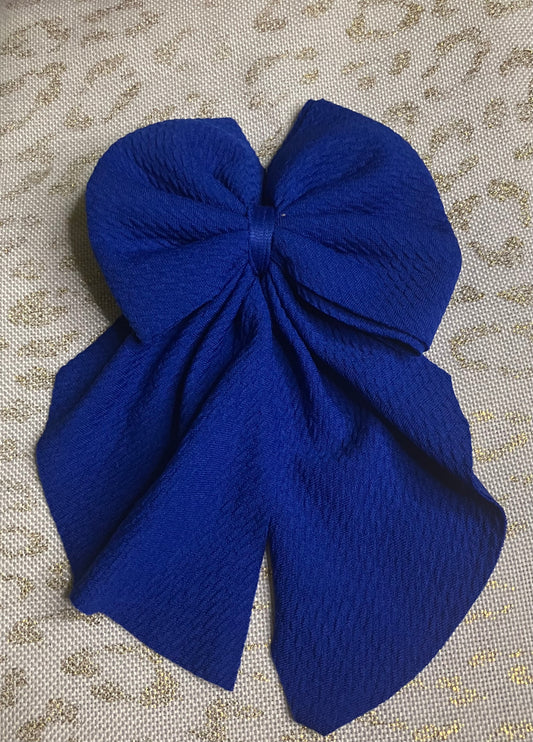 Royal blue sailor bow