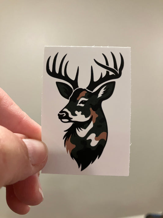 Camo buck stickers