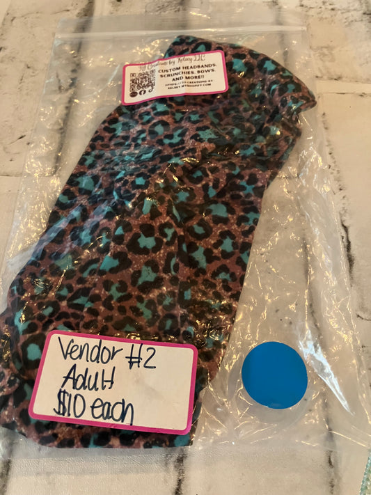 Turquoise gold leopard