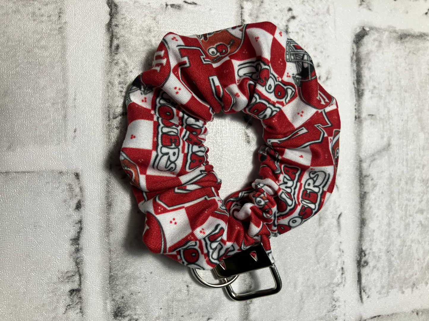 New Indiana scrunchie keychains