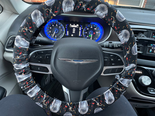 Welding steering wheel cover