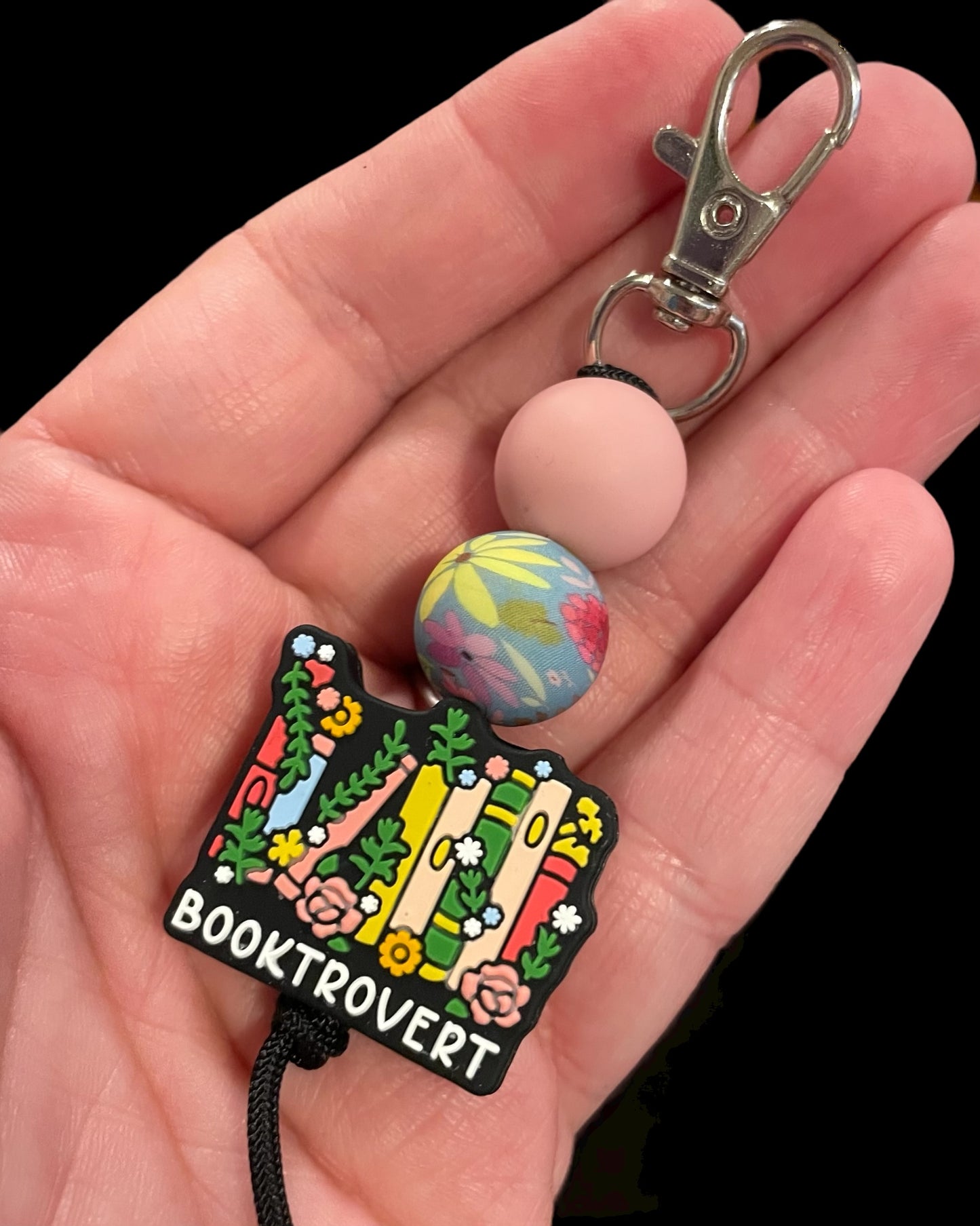 Booktrovert keychain