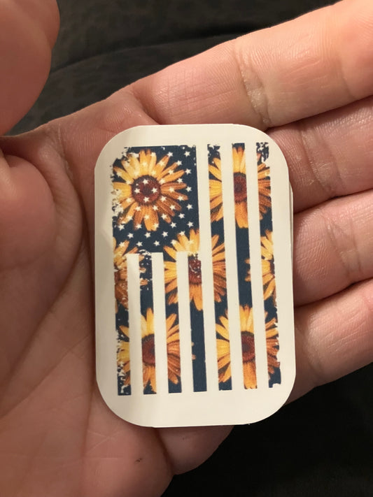 Sunflower flag stickers