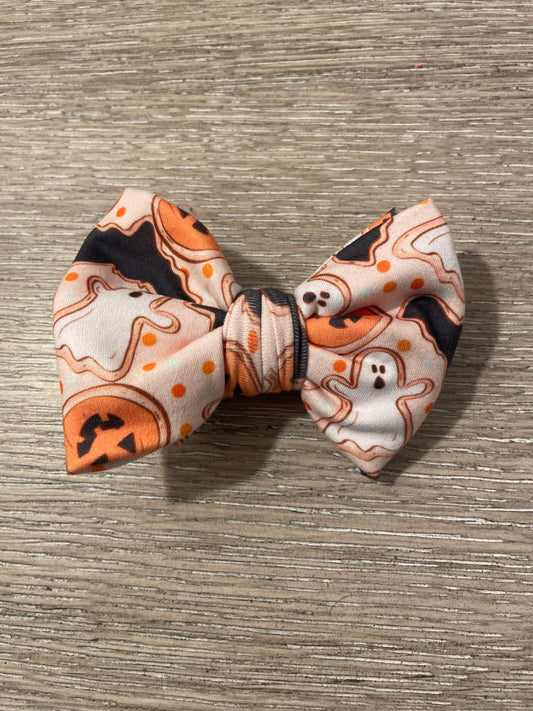 Sugar cookie Halloween clip bow