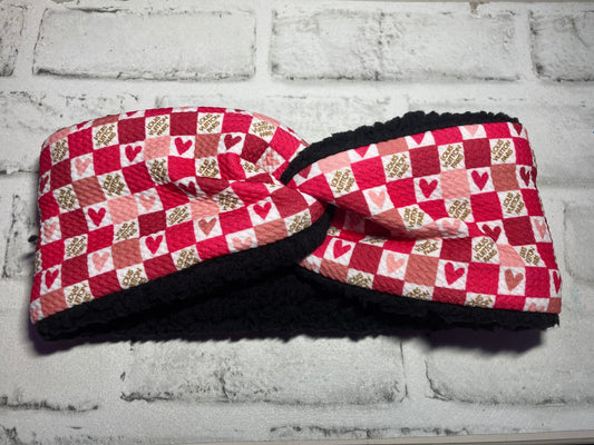 High end hearts ear warmer adult💜