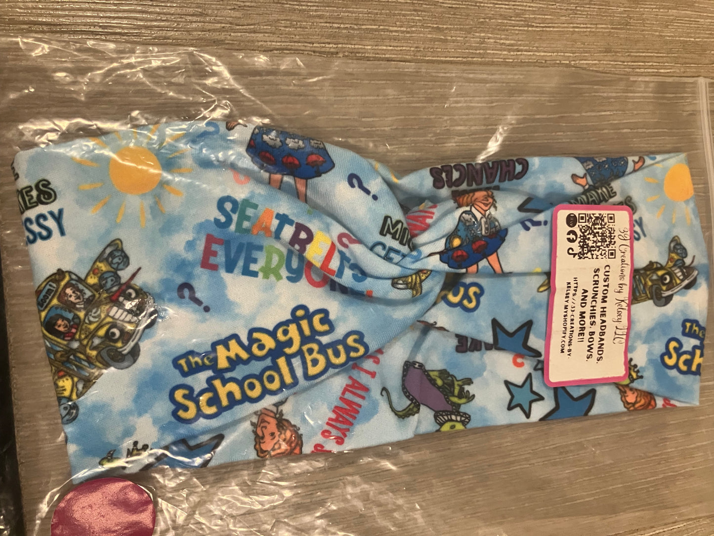 School bus magic child headband