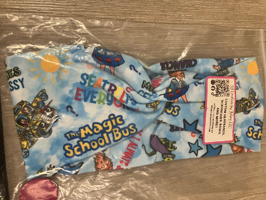 School bus magic child headband