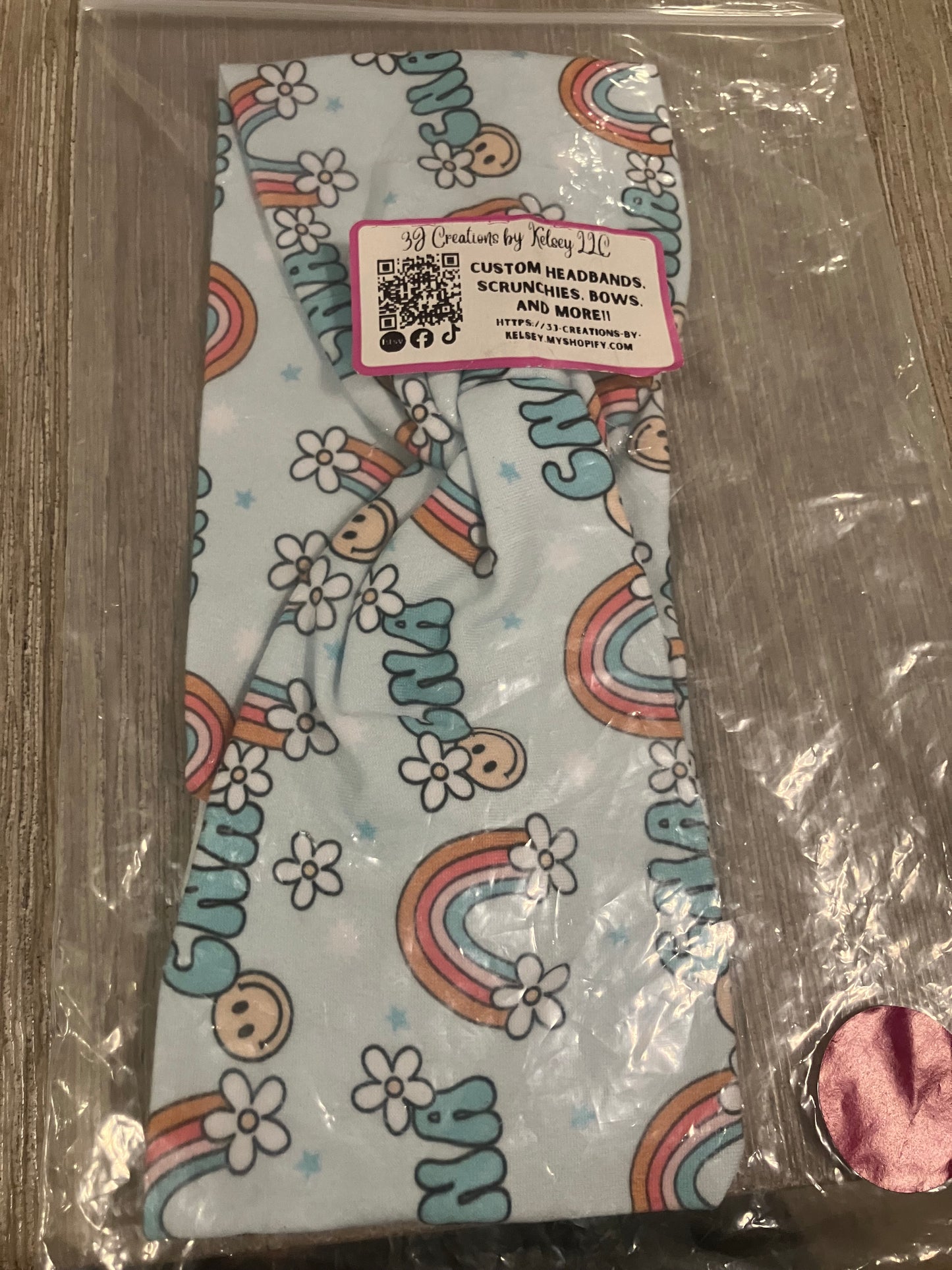 CNA rainbow child headband