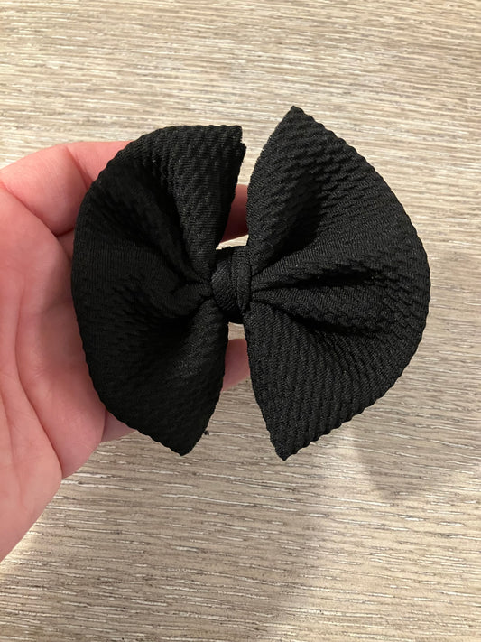 Black clip bows