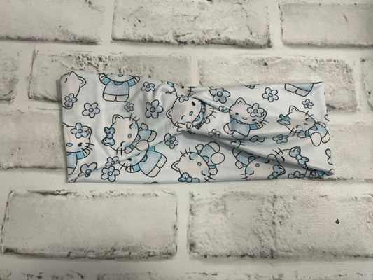 Blue kitty adult headbands💚