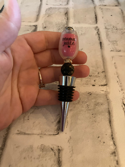 Mom juice wine stopper