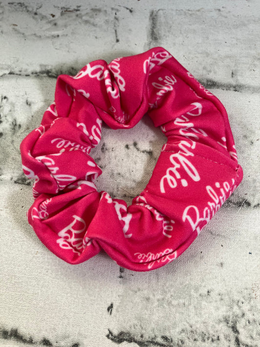 Pink doll scrunchies
