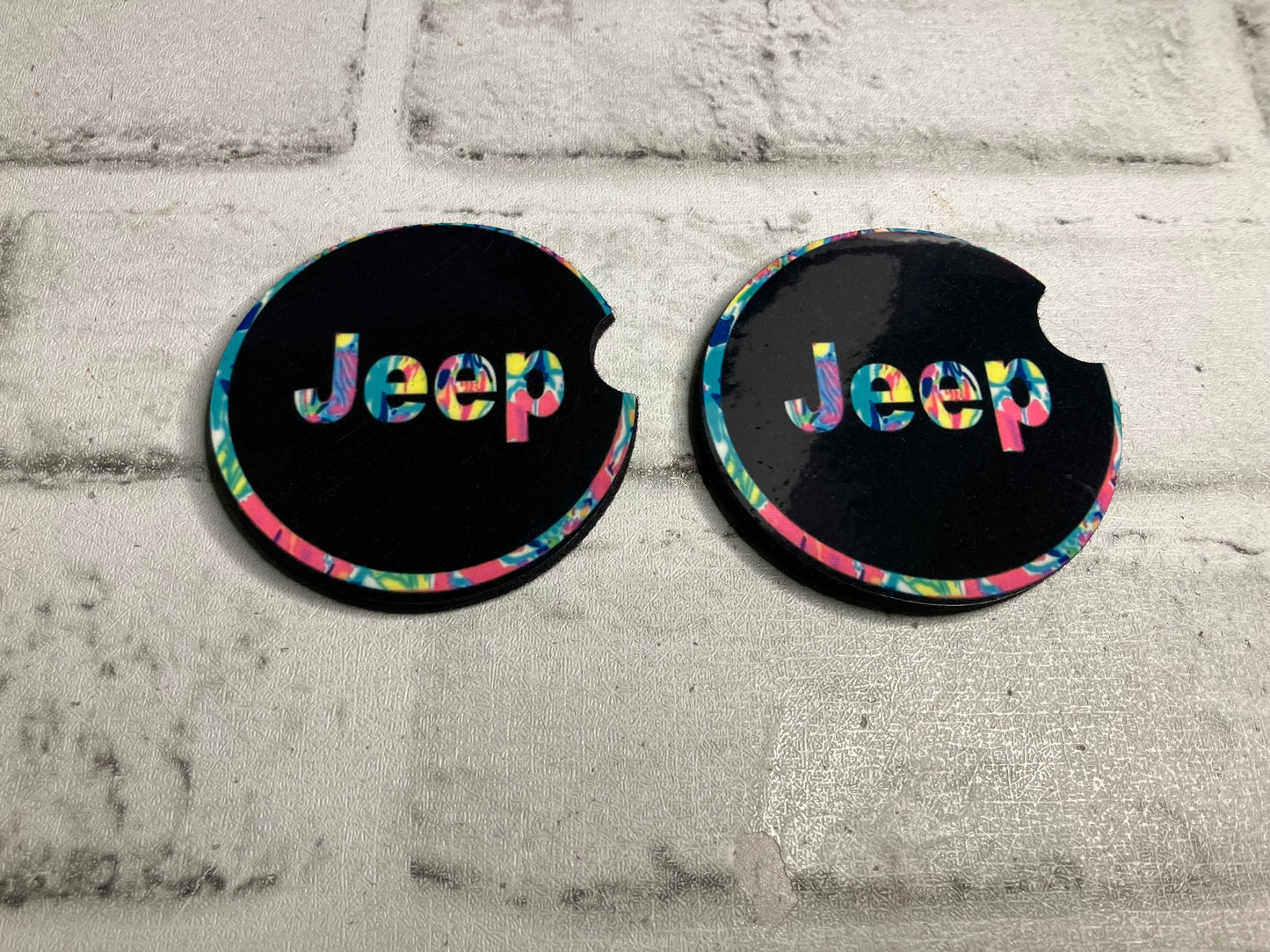 Off-road colorful car coasters