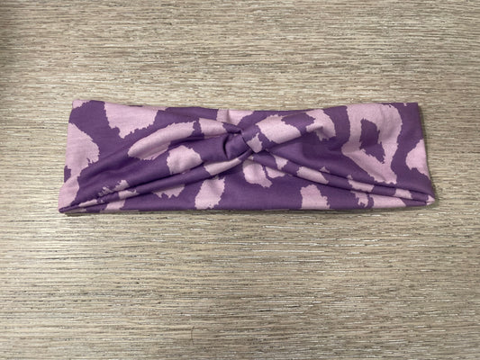Purple leopard adult gently used headbands
