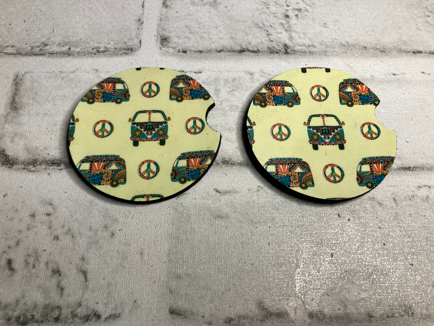 Boho van car coasters