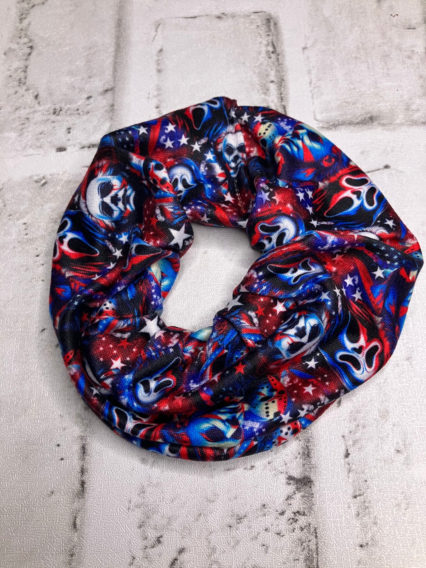 Patriotic horror guys scrunchies