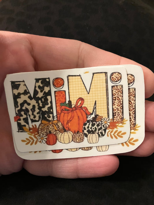 Mimi pumpkins stickers